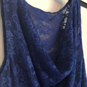 Blue lace dress